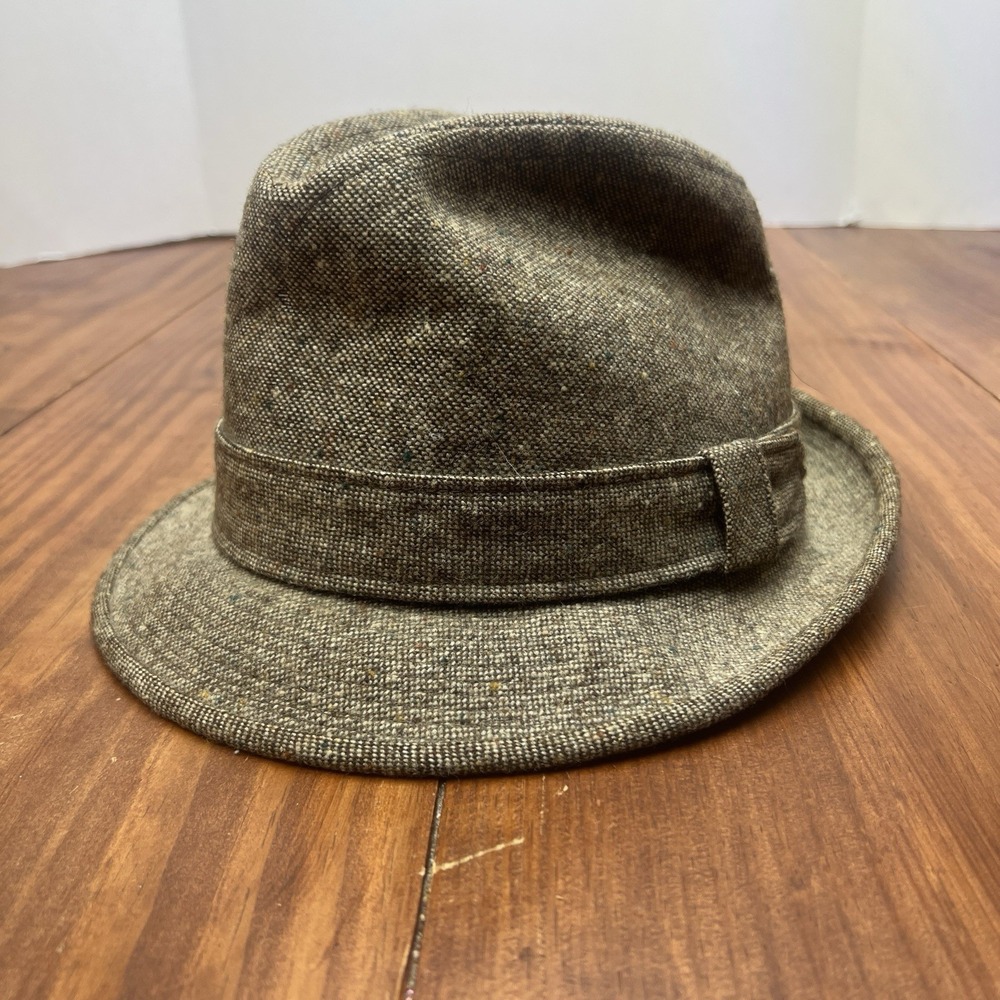 Vintage Dobbs Fifth Avenue New York Tweed Men's Fedora Hat Size 7 3/8